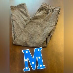 Indigo Wisdom Men's Jeans 34/30  Straight Fit Gray Wash Zip Front Pants -Used